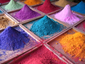 Pigments in India, on market stall Please let me know if you use this photo. If you like it please give it a rating or leave a comment - Thank you!